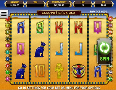 Cleopatra's Gold Online Slot offers Multipliers feature